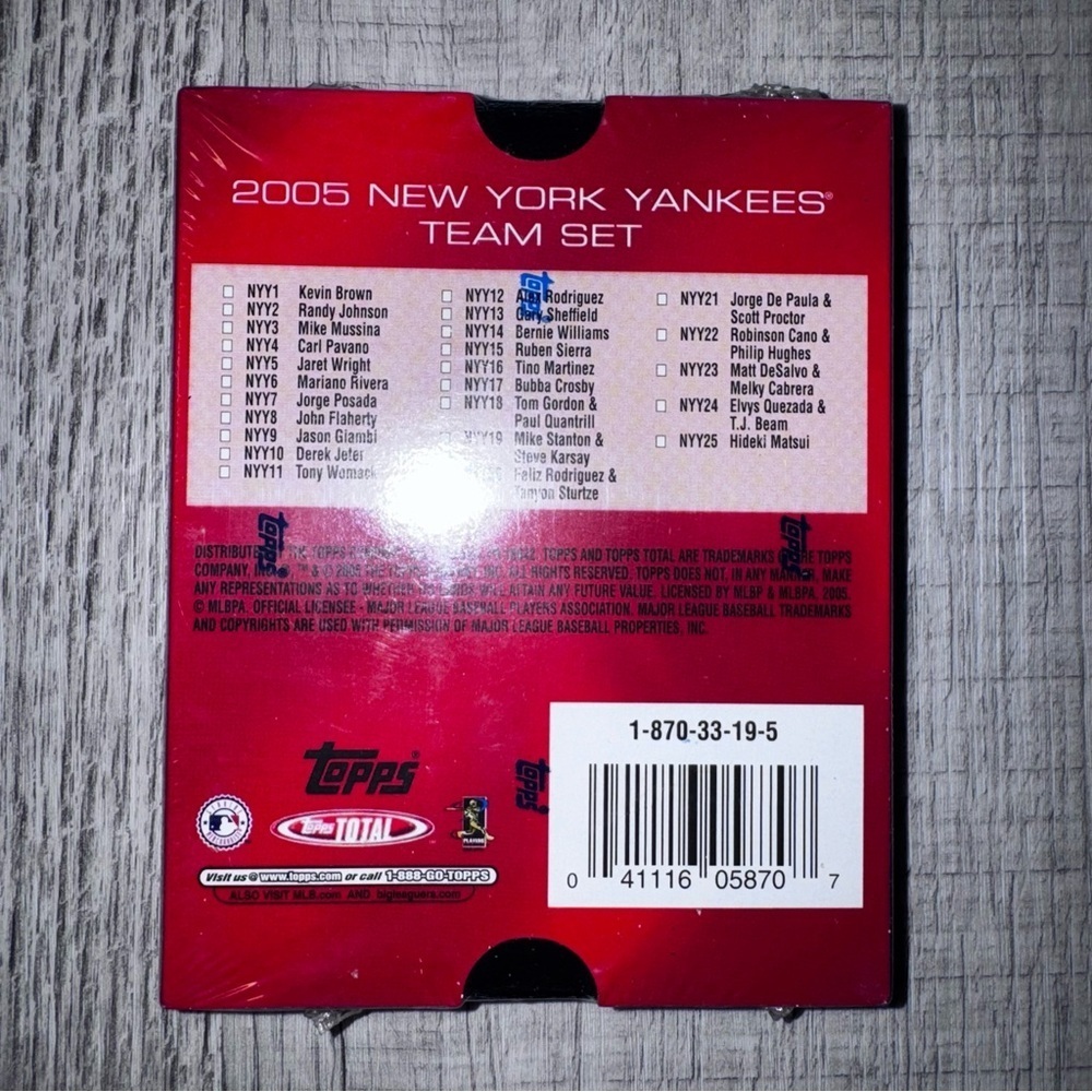 2005 Topps Total Sealed New York Yankees Team Set Derek Jeter MLB Posada Rivera - Picture 6 of 11